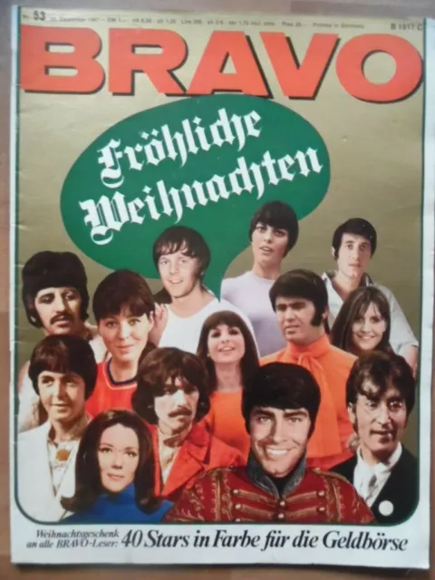 BRAVO 53 - 1967 (2) Fröhliche Weihnachten Pierre Brice Mick Jagger Paul Jones