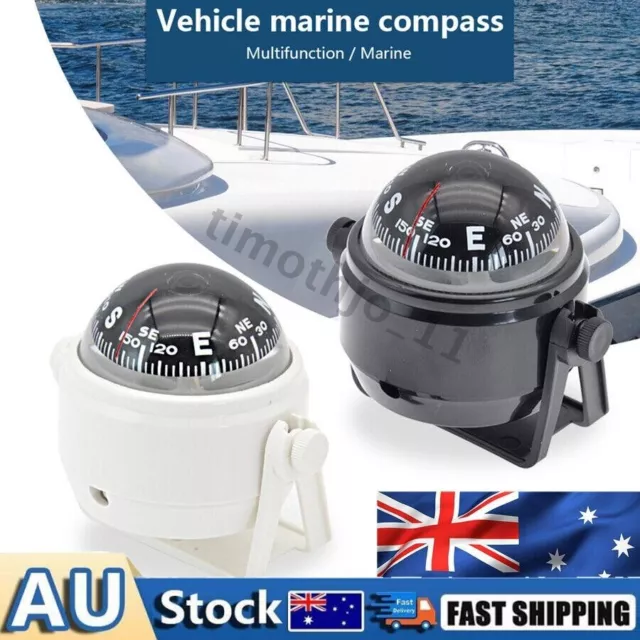 LED Light Marine Compass with Mount for Sail Ship Vehicle Car Boat Navigation