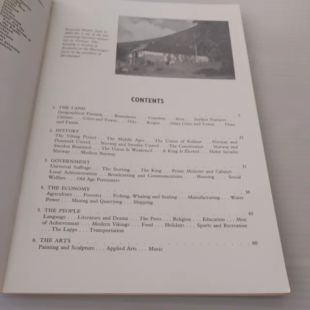 1967, Norway In Pictures, Visual Geography Series, Paperback Booklet 3