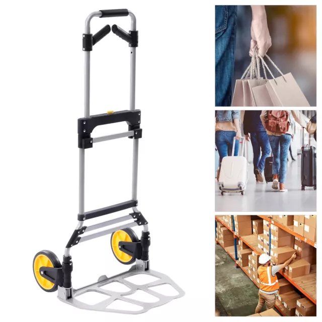 2022DD Folding Hand Truck Dolly 264 lbs Capacity Cart Fold-Up Portable Moving