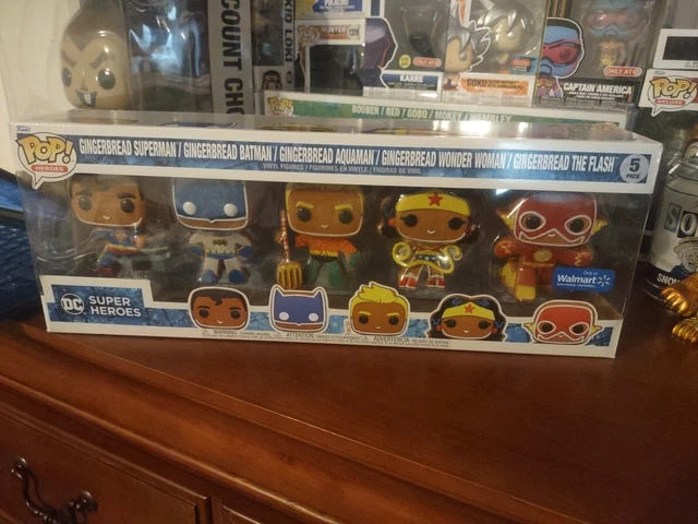 Funko Pop Heroes Gingerbread 5 Pack Walmart Exclusive