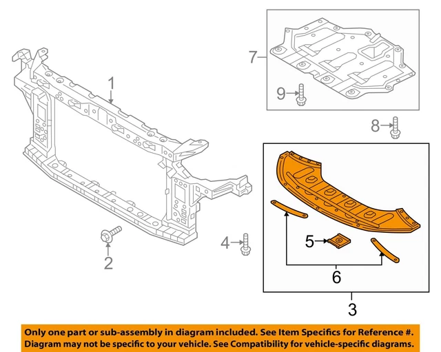 HYUNDAI OEM 2018 Sonata Under Radiator/EngineCover Splash Shield