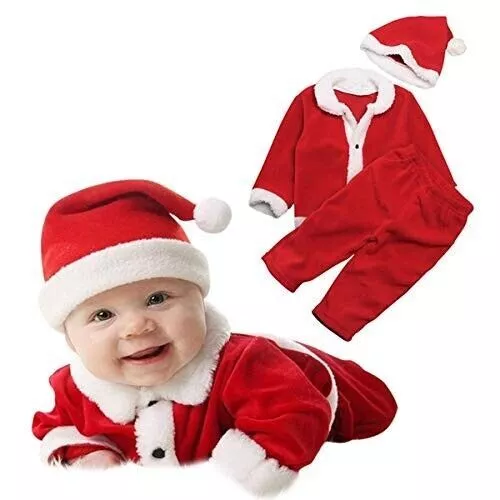 Costume de Père Noël Noël nouveau-né bébé déguisement Cosplay tenue...