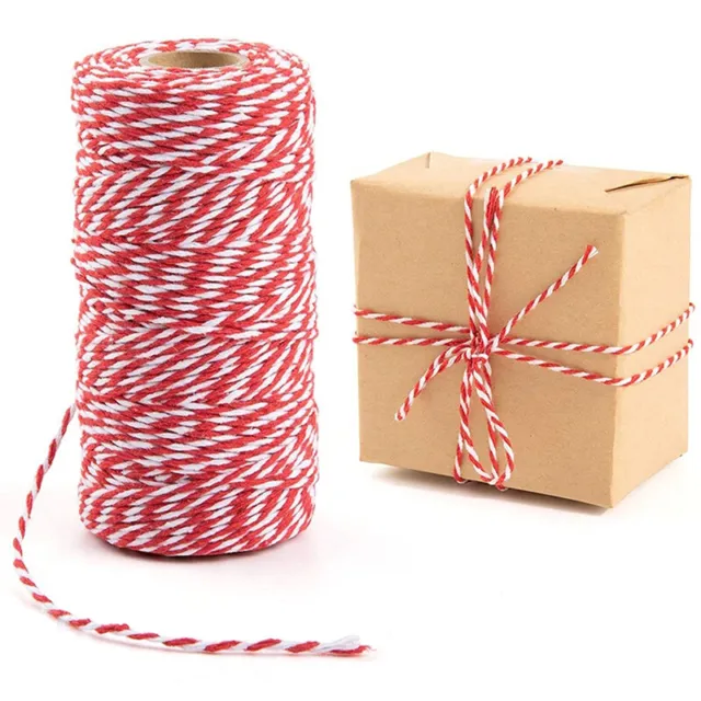 100M/Roll Bakers Twine String Cotton Cords Rope For Home Decor Wrapping Gi7H
