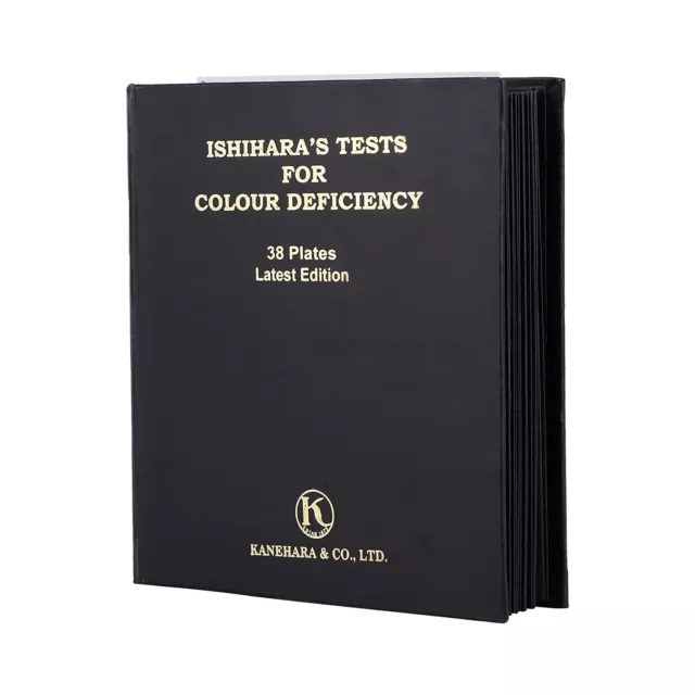 ISHIHARA Test Chart Book for Color Deficiency with 38 Plates (Latest addition)