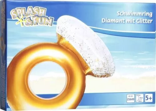 Splash & Fun Schwimmring Diamant mit Glitter