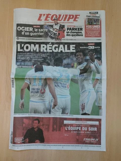 LA UNE de l'equipe Le jour de gloire OM 1993 - Collection