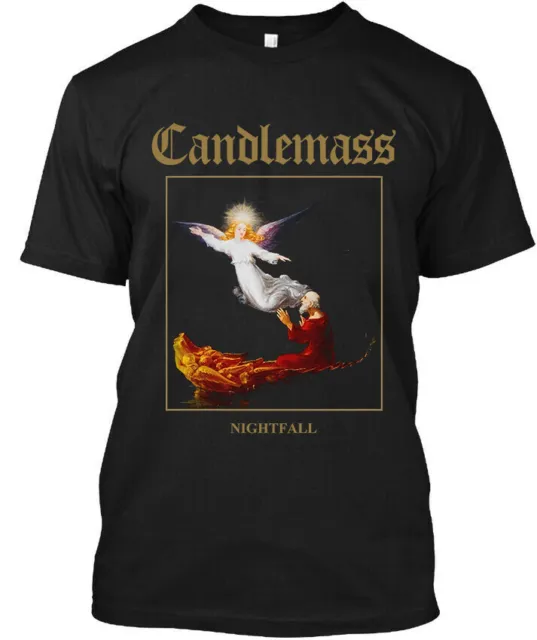 NWT Candlemass Nightfall Epic Doom Metal Music Band Album Graphic T-Shirt S-4XL