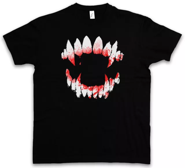 VAMPIRE DENTITION SWEATSHIRT T-SHIRT True Bite Teeth Jaws Blood Dracula