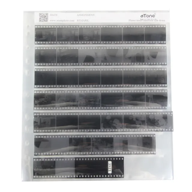 30Pcs Acid-Free 35mm 135 Archival Storage Sheets Pages Ring Binder Film Negative