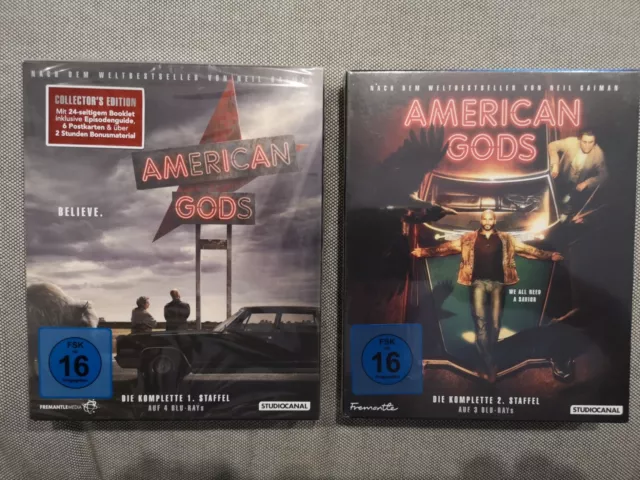 American Gods - Staffeln 1+2 - Collector's Edition Blu-ray Boxen NEU&OVP