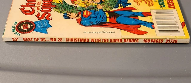 Best Of Dc Blue Ribbon Digest #22 Christmas With The Superheroes 1982 Very Good 3
