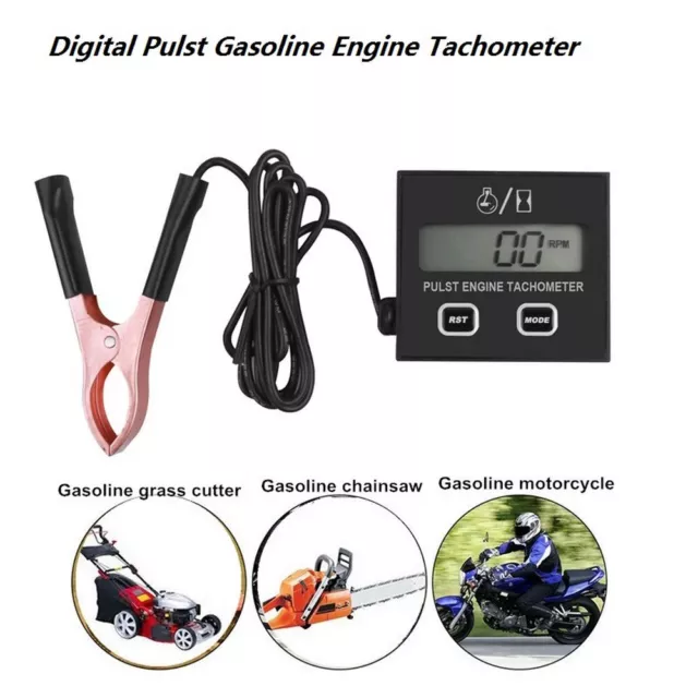 LCD Digital ChainSaw Tachometer Benzinmotor Induktion Pause Tachometer Meter