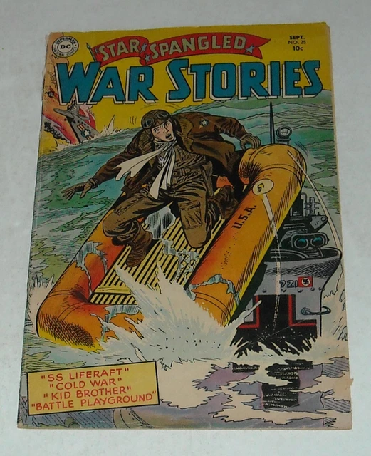 STAR SPANGLED WAR STORIES #25 DC COMICS September 1954 JOE KUBERT ART GOLDEN AGE