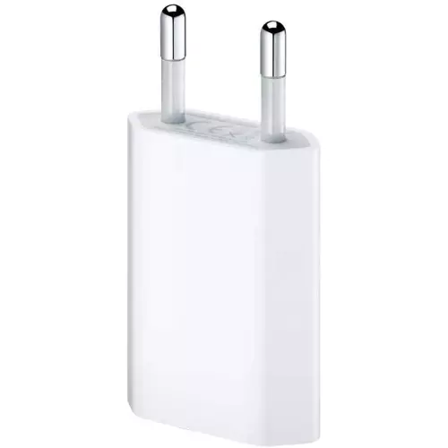 Caricabatteria Apple USB da Rete per iPhone/iPod  MD813ZM/A Bianco Blisterato 5W 2