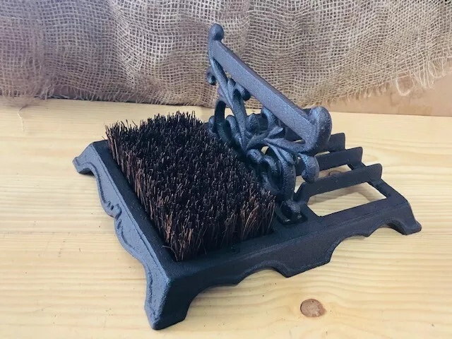 LARGE Cast Iron Boot Shoe Brush Mud Scraper Mud Room Rustic Heavy Duty Farmhouse