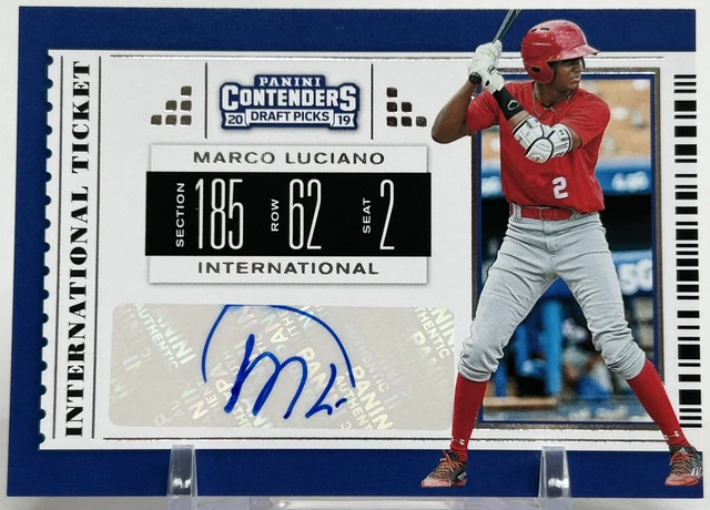 2019 Panini Contenders Draft Picks Marco Luciano Auto International Ticket #5