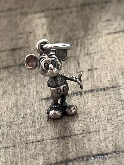 Vintage Disney sterling silver Mickey Mouse Charm TX 032224cEZCH