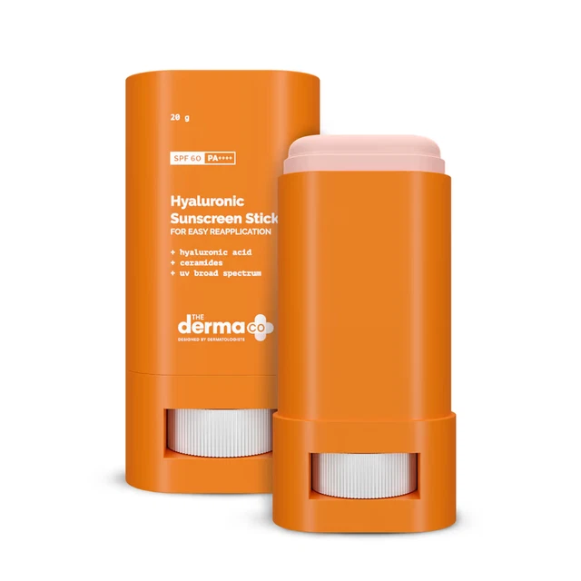 The Derma Co. Hyaluronic Sunscreen Stick with SPF 60 and PA++++ for Easy 20gm
