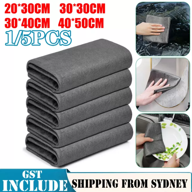 1/5X Thickened Magic Cleaning Cloth  Reusable Microfiber Cleaning Rag