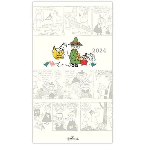WALL CALENDAR 2024 Japan Moomin Notebook Slim Monthly Hallmark 160 × 90