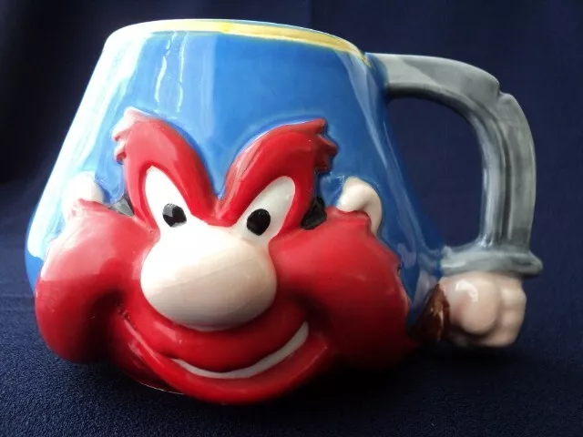 Looney Tunes Yosemite Sam Applause 3D Ceramic Mug 1991 Vintage