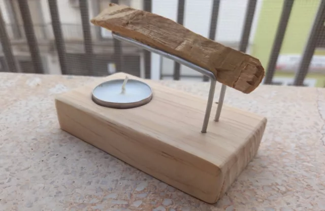  Quemador De Palo Santo, 2 Velas Y 1 Palo Santo 