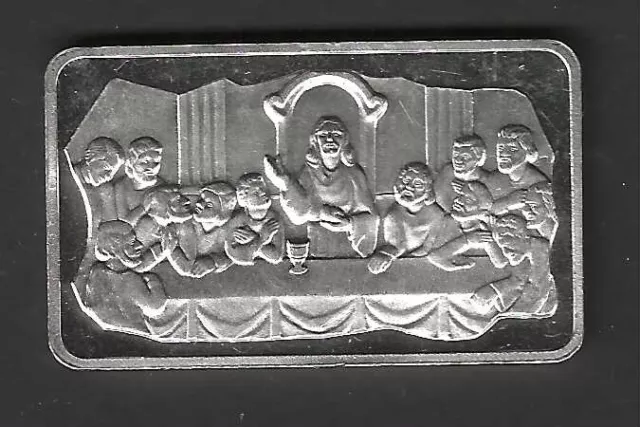 The Last Supper (Mem 17)   .999 Silver Art Bar