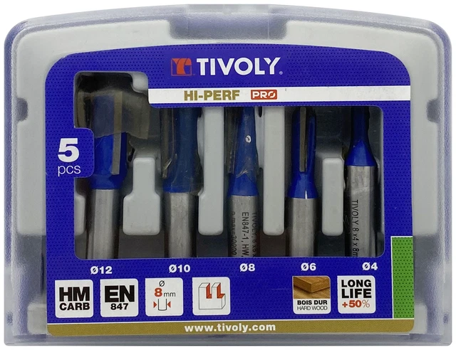 Fraise De Défonceuse à Copier Tivoly – Diamètre 16 Mm – 2 Lames Carbure – Neuf Sous Emballage – Pour Bois