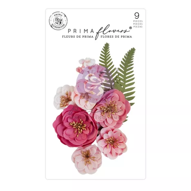 3 Pack Prima Marketing Paper Flowers 9/Pkg-Postcards From Paradise May Flowers P