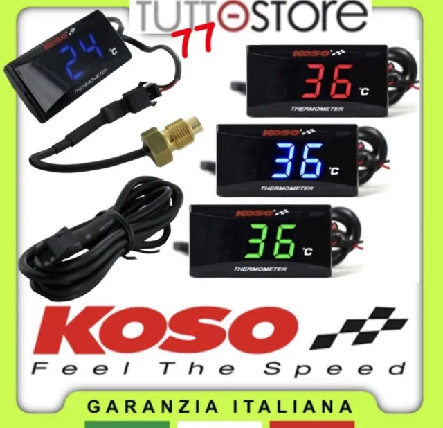 TERMOMETRO DIGITALE KOSO Moto/scooter Universale Sensore Temperatura Acqua  EUR 31,99 - PicClick IT