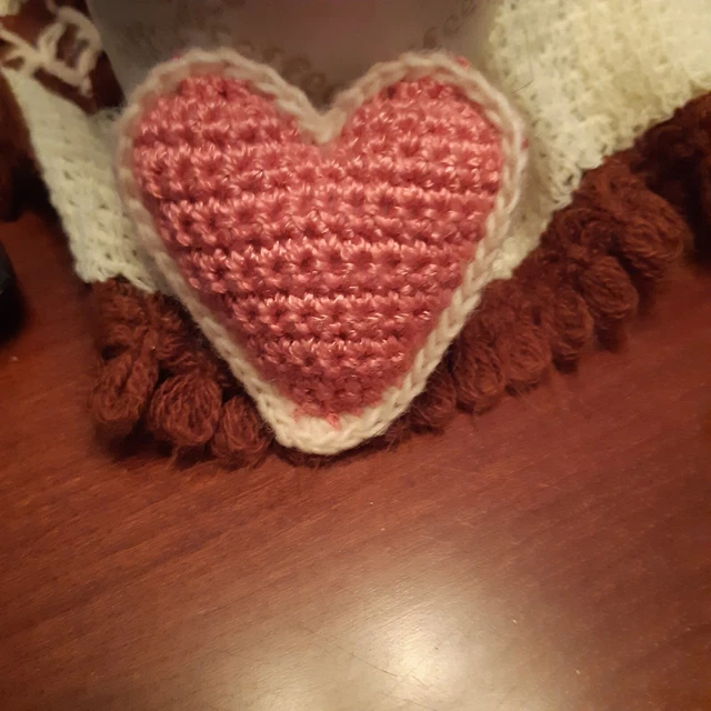 Amigurumi Gehäkelt, Schlüsselanhänger, kleines Herz  Handarbeit Valentienstag 2