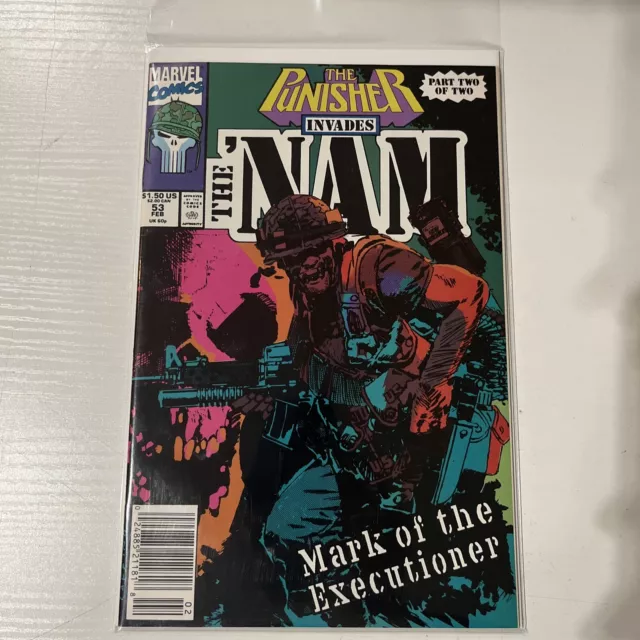 THE 'NAM #53 (1991) MARVEL COMICS WAR! THE PUNISHER INVADES Part 2 NEWSSTAND