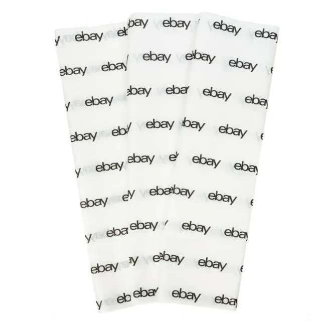 50 eBay Branded Tissue Paper - Large Sheets 20 X 30 - Black/White - NEW