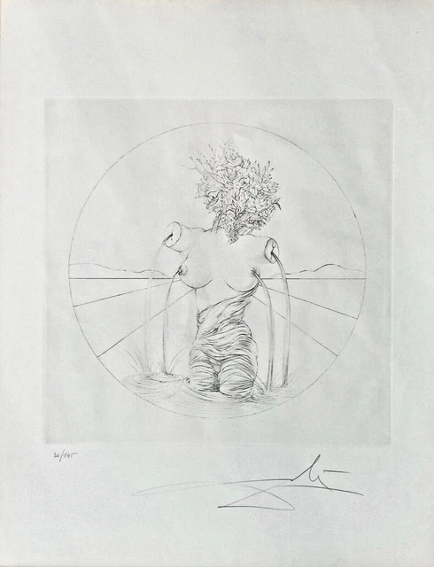 Salvador Dalì - "Venere Italica" litografía serigrafía Canova surrealismo