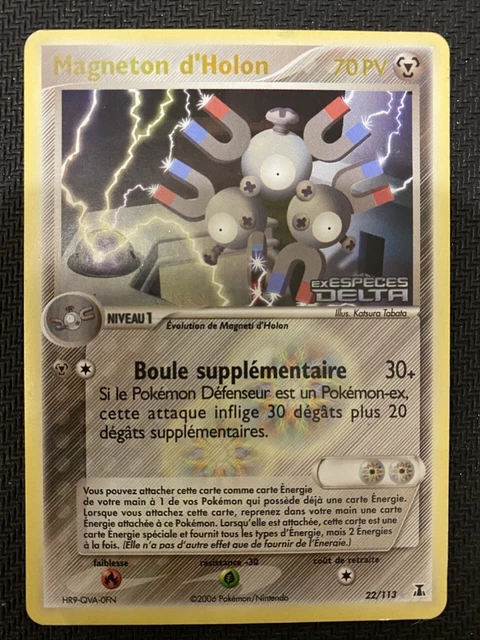 Pokemon Card Holon Magneton 22/113 Rare Reverse - Delta Block Species Ex FR 2