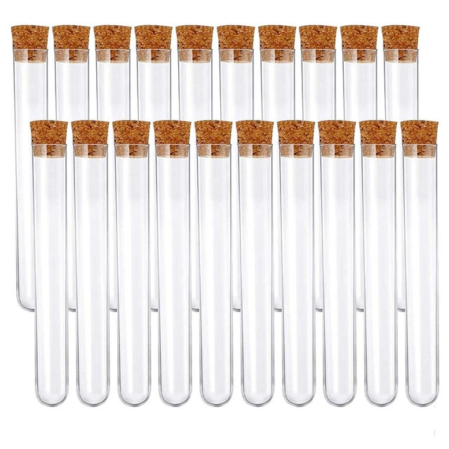 Pack Of 20 Test-Tubes With Corks, 150 X 16 Mm, Test Tubes With 10 M-Hemp Rope