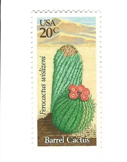 STAMP US SCOTT 1942 "Barrel Cactus" 20 CENT 1981 MNH