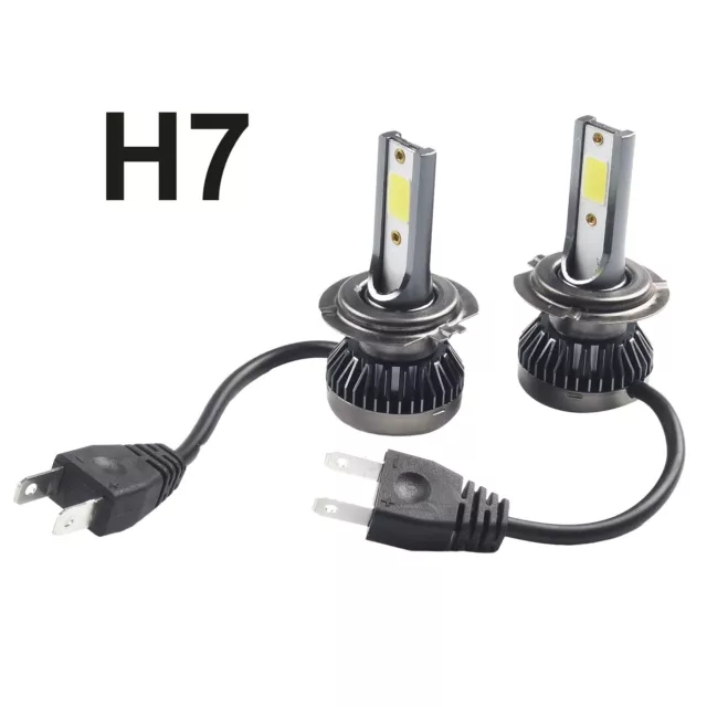 2PCS H7 Headlight Bulbs Pure White 110W Headlamp Light Hi/Low Beam Waterproof