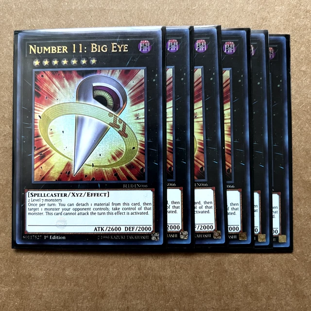 Yu-Gi-Oh BLLR-EN066 Number 11: Big Eye ULTRA RARE 1st Edition Near Mint!