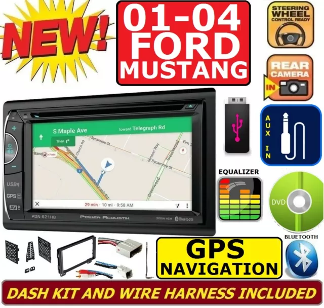 01 02 03 04 FORD MUSTANG NAVIGATION BLUETOOTH DVD VIDEO CD USB CAR Radio Stereo