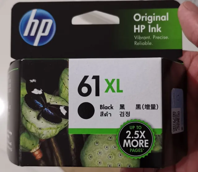 1000% Genuine HP 61XL BLACK High Yield  Ink Cartridge (Free Postage) Aus Stock!