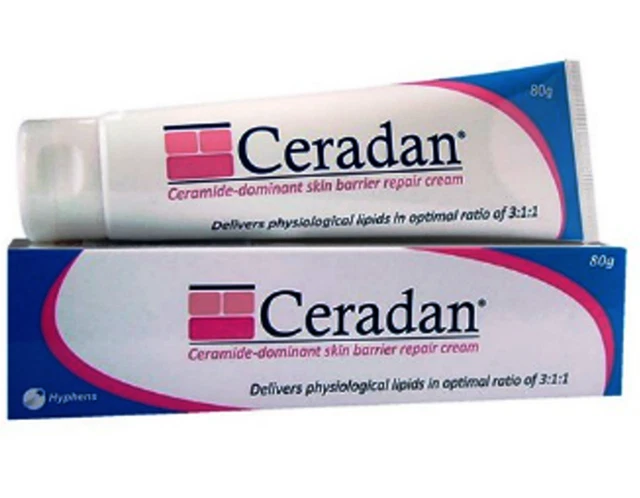 Crema Ceradan 80g - Muy Eficaz Para Eczema, Piel Picante Y Seca Bebés O Adultos