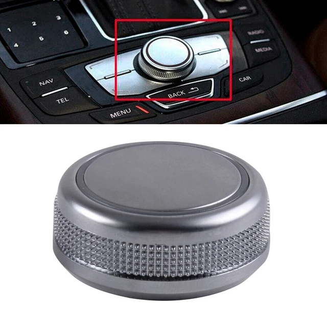 Couvercle de Navigation de Menu rotatif de bouton de commande adapté pour Audi