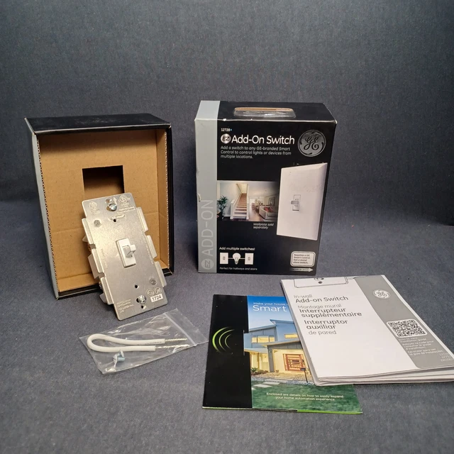 GE SMART CONTROL Ez AddOn Switch, Auxiliary Switch ZW2003 for Lights