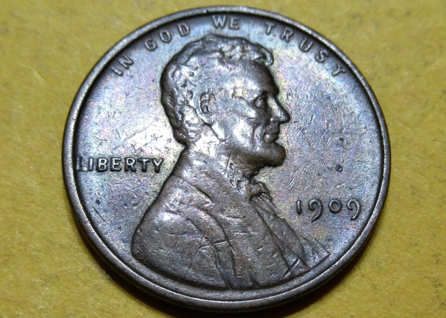 1909Vdb Wheat Cent Semi Key Date 1909 Vdb Lincoln Penny 1C Piece Collectible Lot