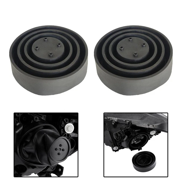 2 Pcs Rubber Seal Cap Dust-Cover For Car Headlight LED HID Xenon Kit 55-95mm