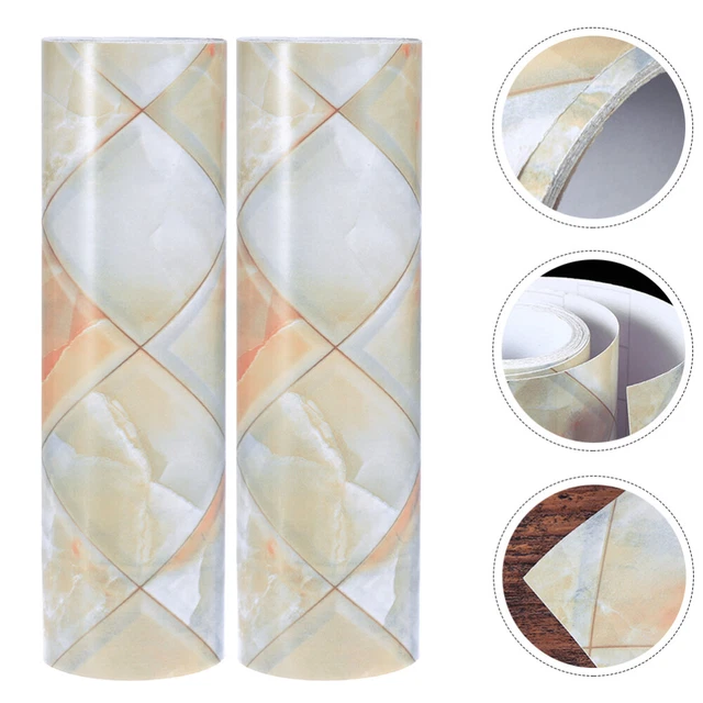2 rollos papel tapiz de cocina decoración valla pegatina de pared fondo de pantalla extraíble de la valla