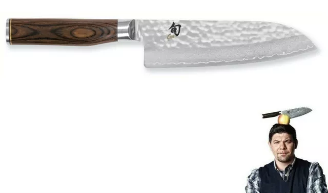 Kai TDM1702 Shun Premier Tim Malzer : santoku  7"  (cm. 18) lama damasco (Japan)