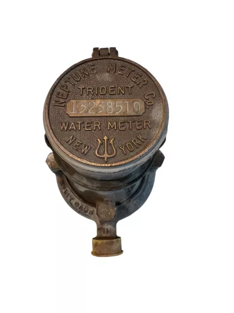 Vintage Neptune Trident Water Meter 5/8" New York